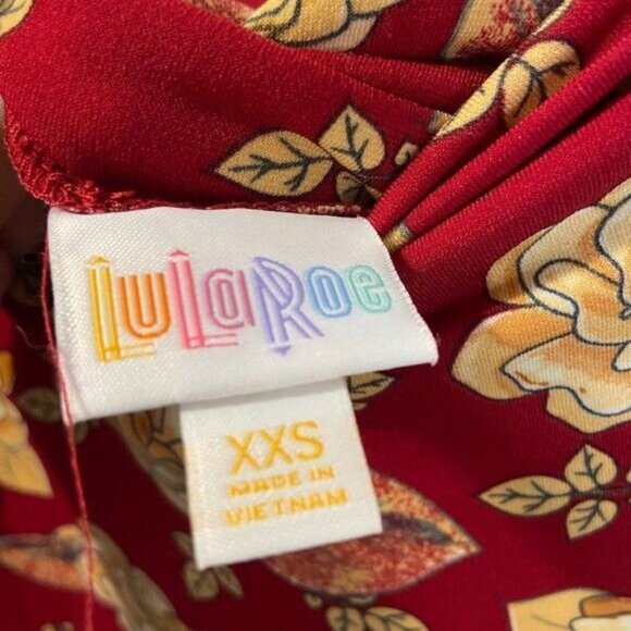 lularoe Women's‎ Floral Foldable High Waist Floor Length Maxi Skirt - Picture 4 of 5